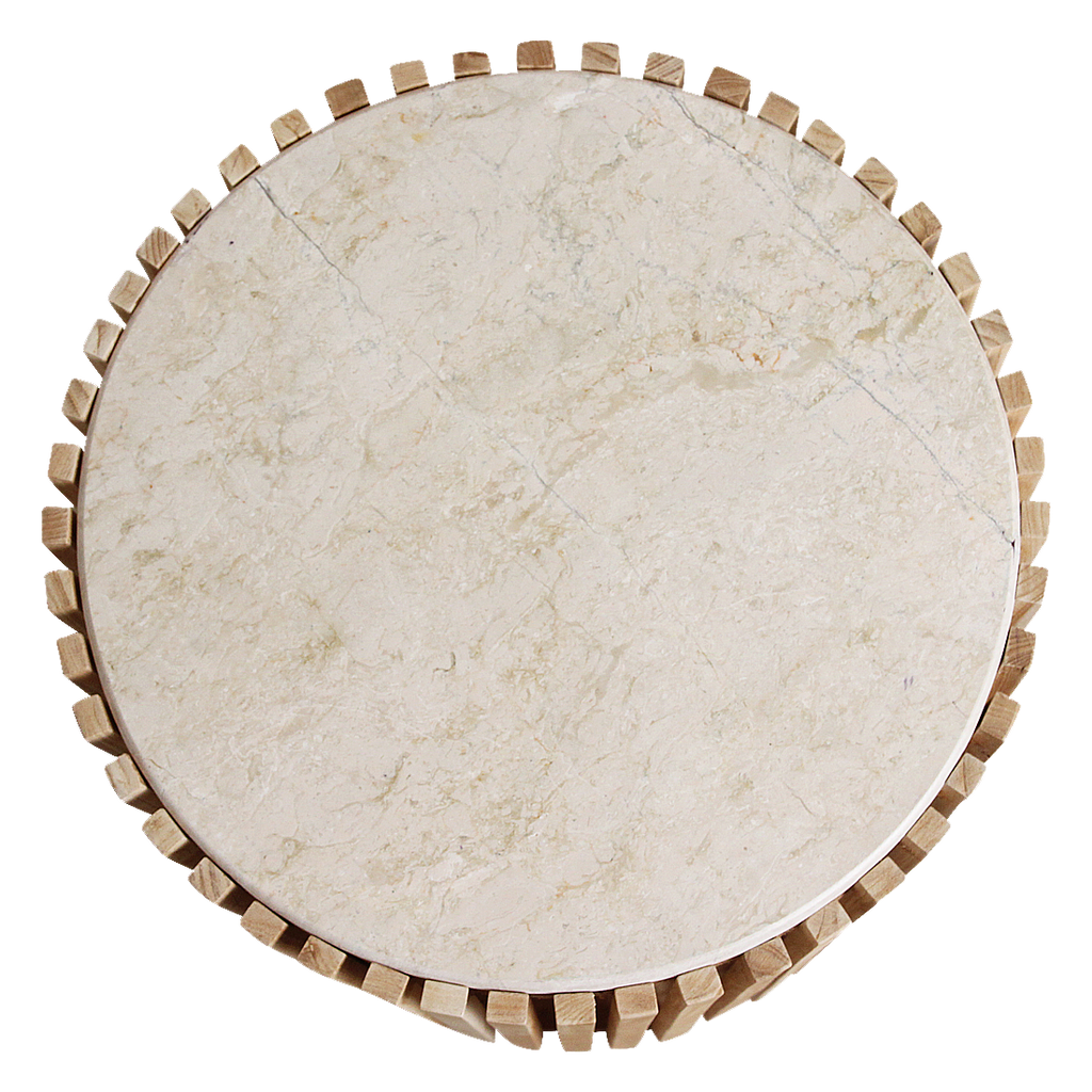 Infinity ronde marmeren bijzettafel