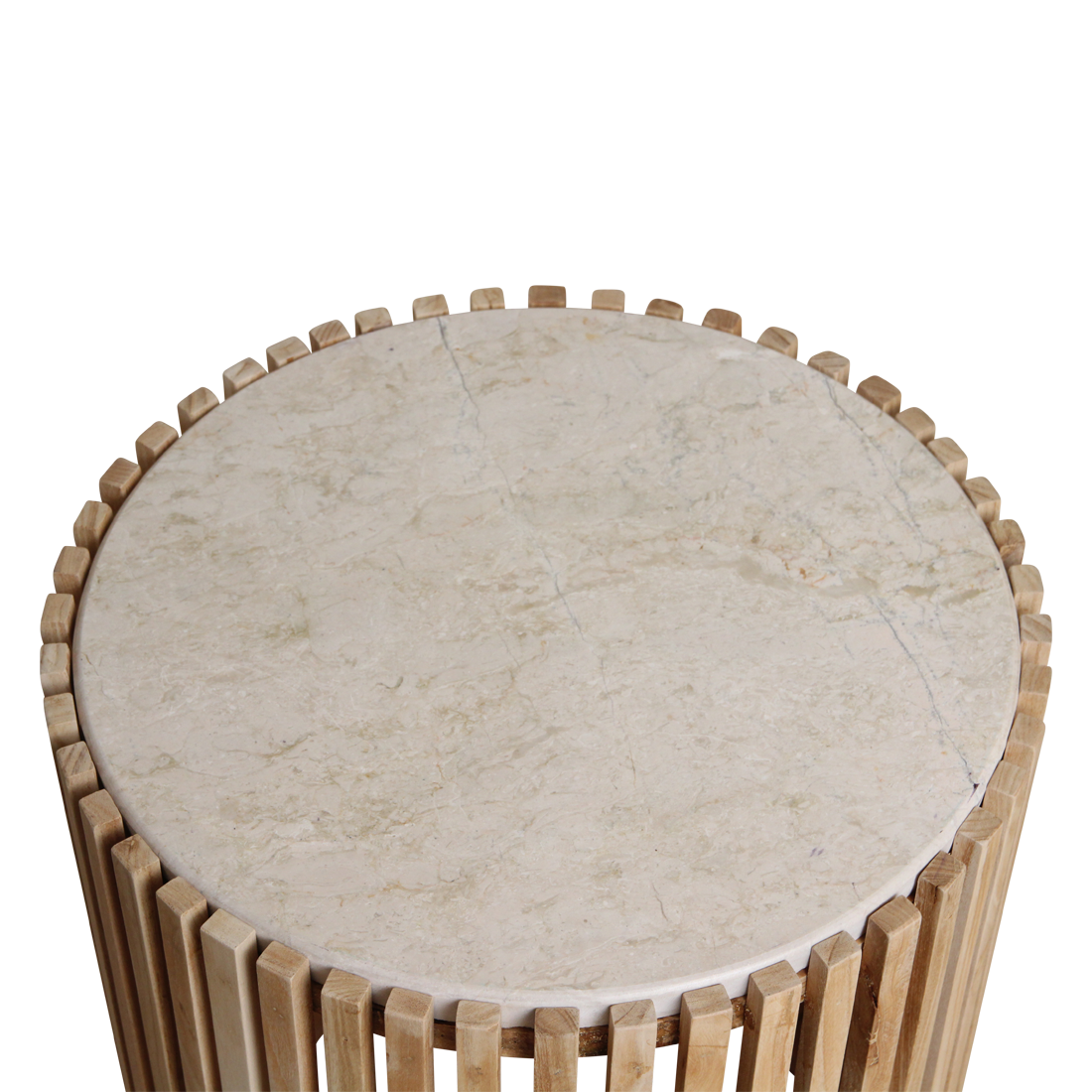 Infinity ronde marmeren bijzettafel