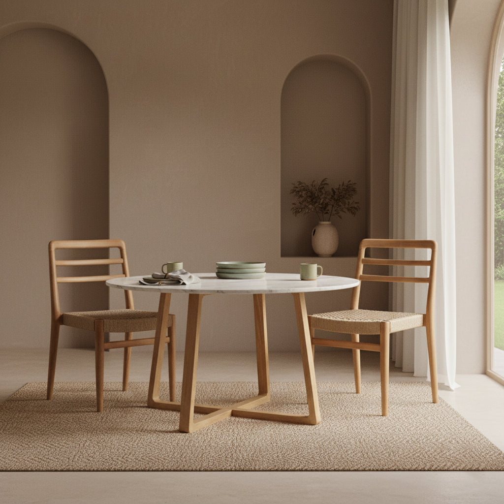 Infinity ronde marmeren eettafel -  Ø 120 cm