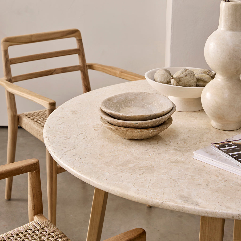 Infinity ronde marmeren eettafel -  Ø 120 cm