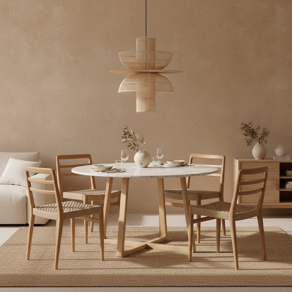Infinity ronde marmeren eettafel -  Ø 120 cm