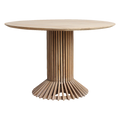 Eiffel teakhouten ronde eettafel - Ø 120 cm