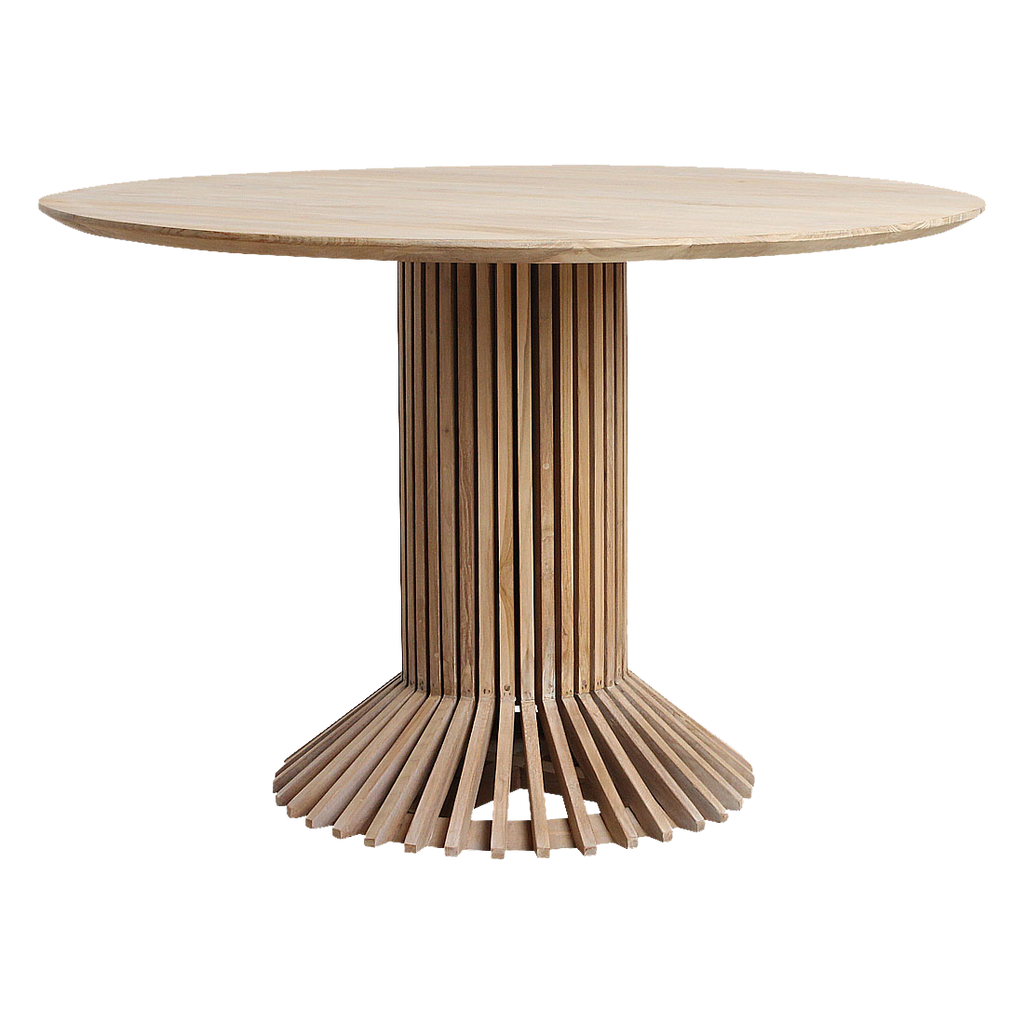 Eiffel teakhouten ronde eettafel  - Ø 140 cm