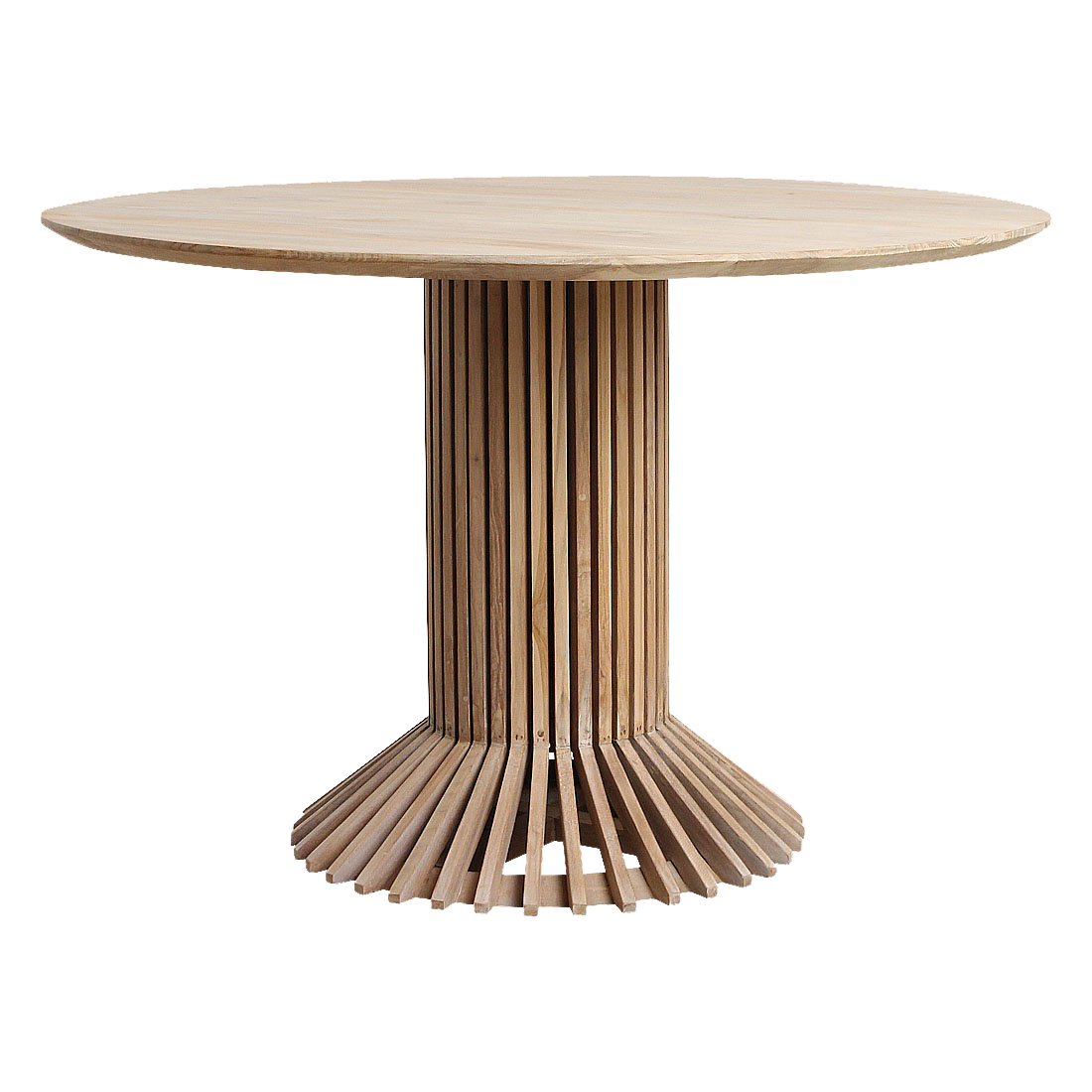 Eiffel teakhouten ronde eettafel  - Ø 140 cm