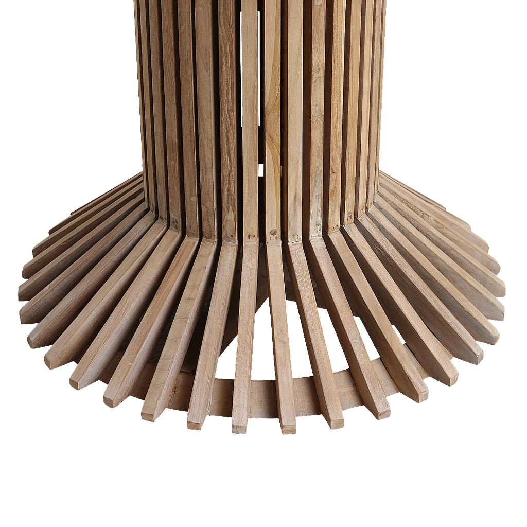 Eiffel teakhouten ronde eettafel  - Ø 140 cm