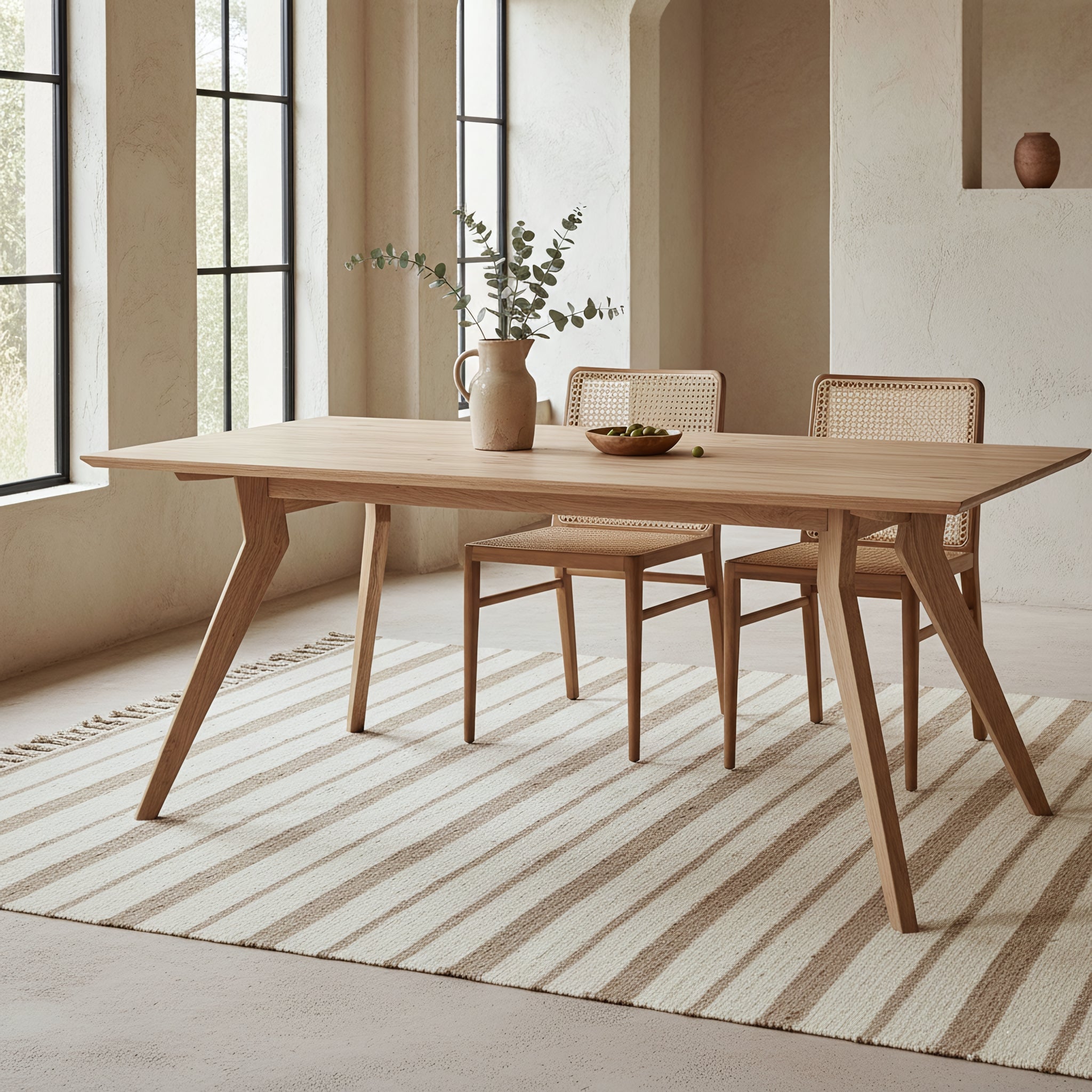 Studio teakhouten eettafel - 200 cm