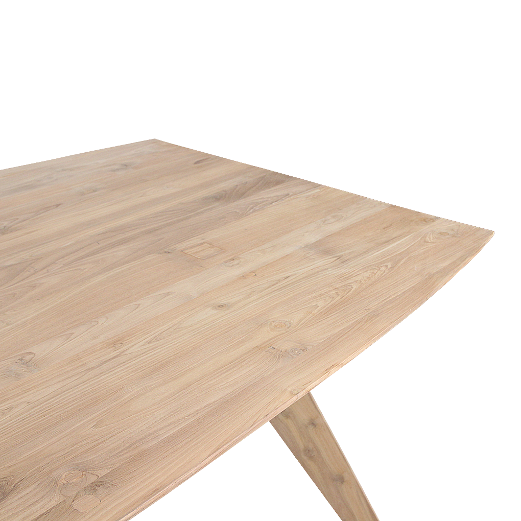 Studio teakhouten eettafel - 200 cm