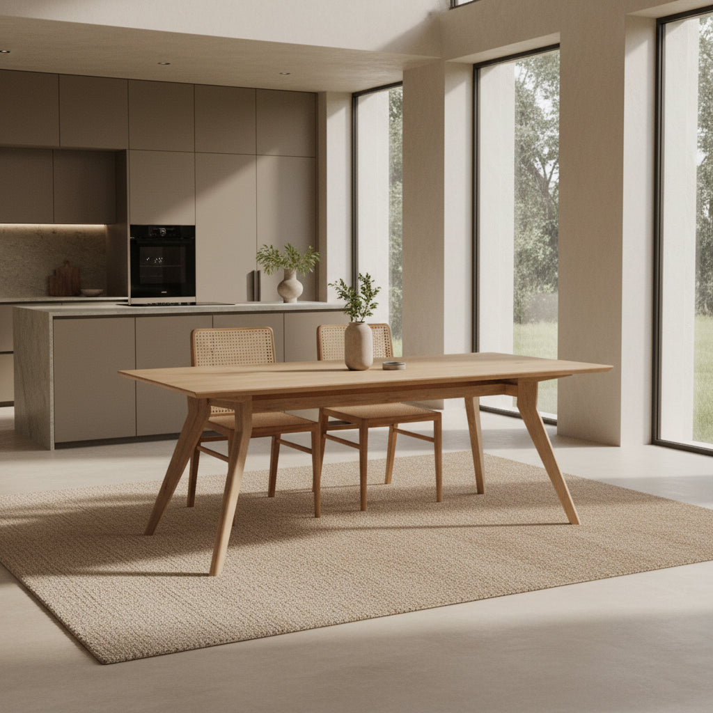 Studio teakhouten eettafel - 240 cm