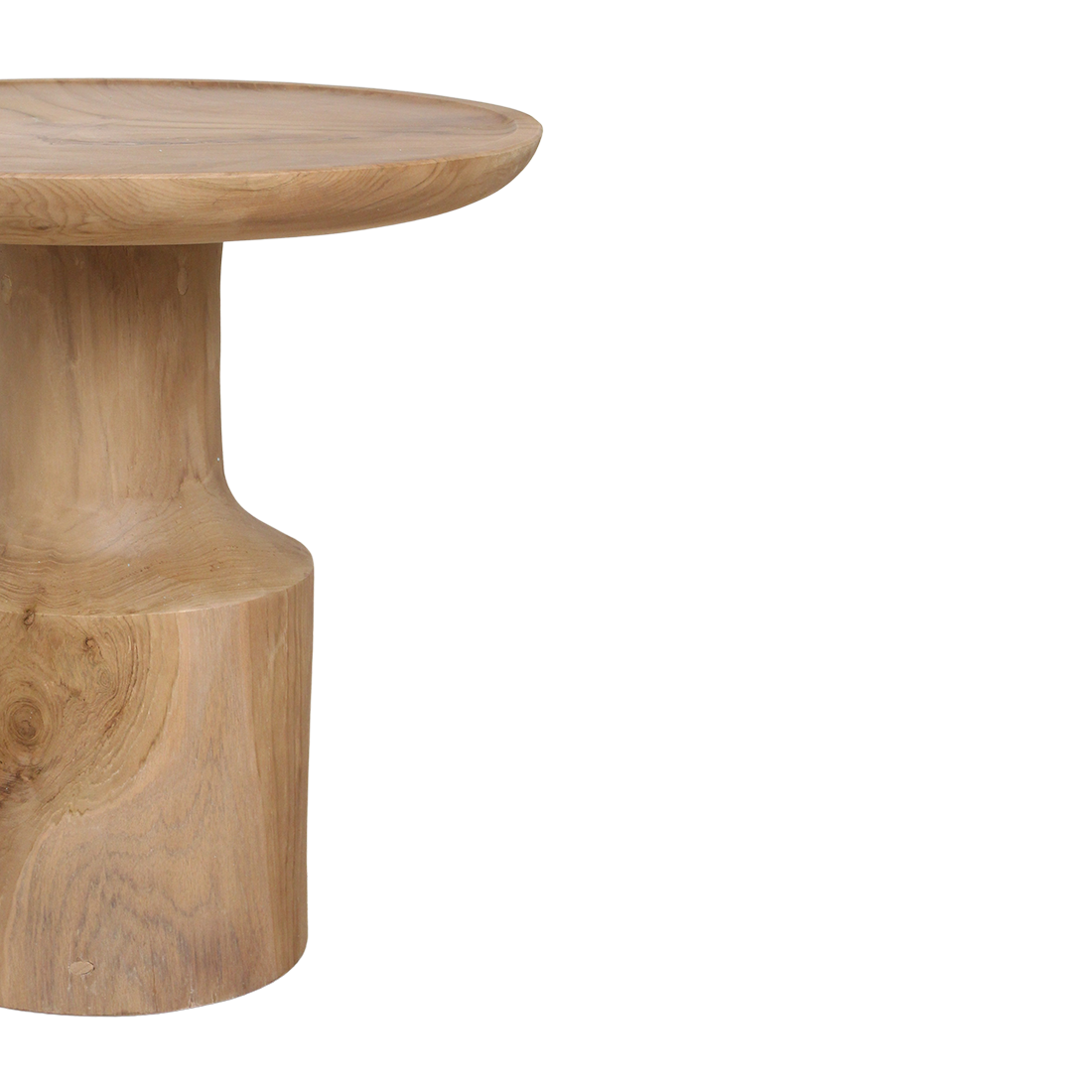 Nero teak side table Day - natural teak