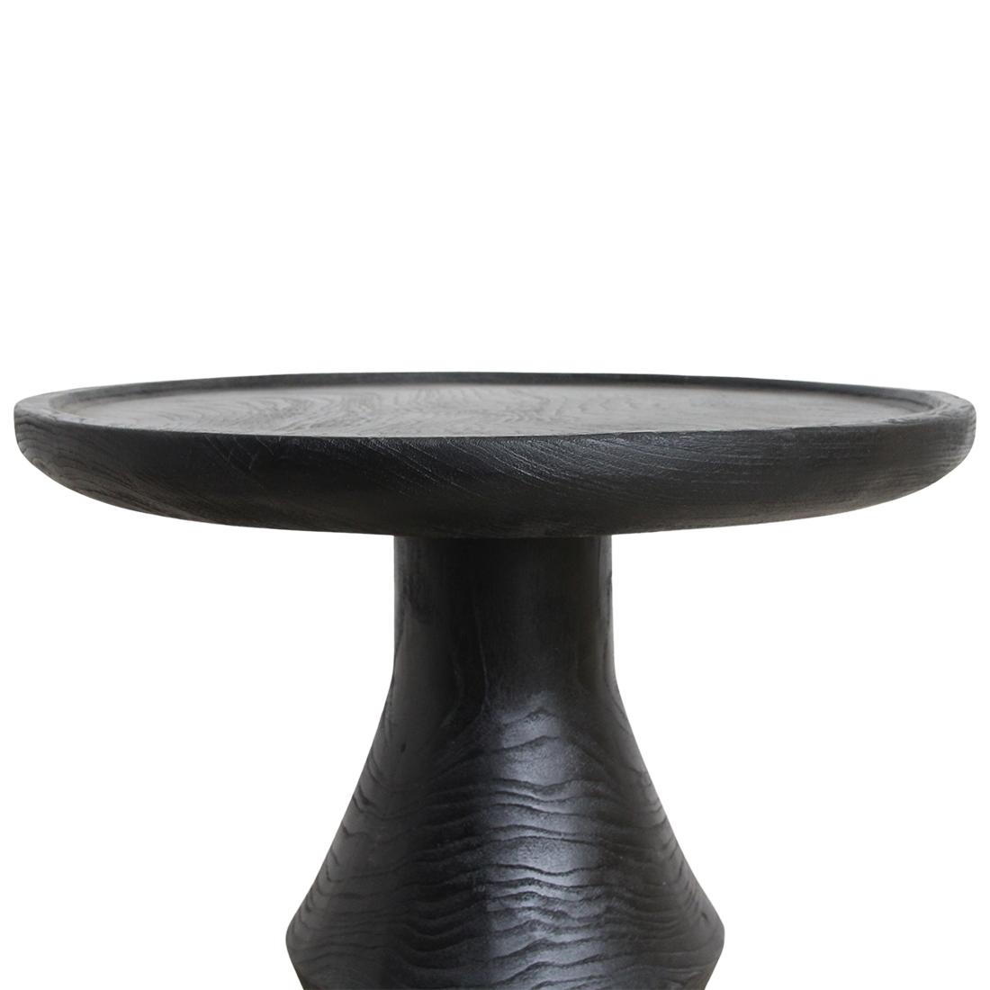 Nero teakhouten bijzettafel Twilight - zwart