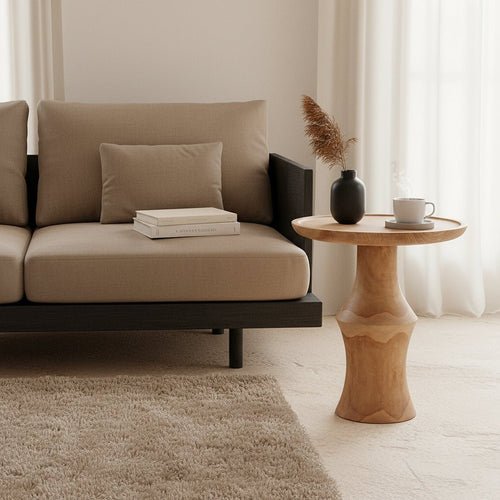 Nero teakhouten bijzettafel Dawn - natuurlijk teak - Noël Home
