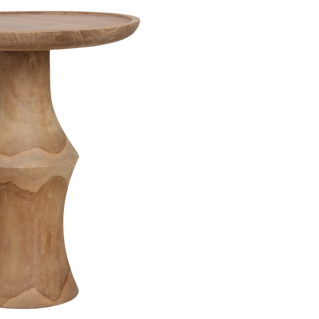 Nero teakhouten bijzettafel Dawn - natuurlijk teak