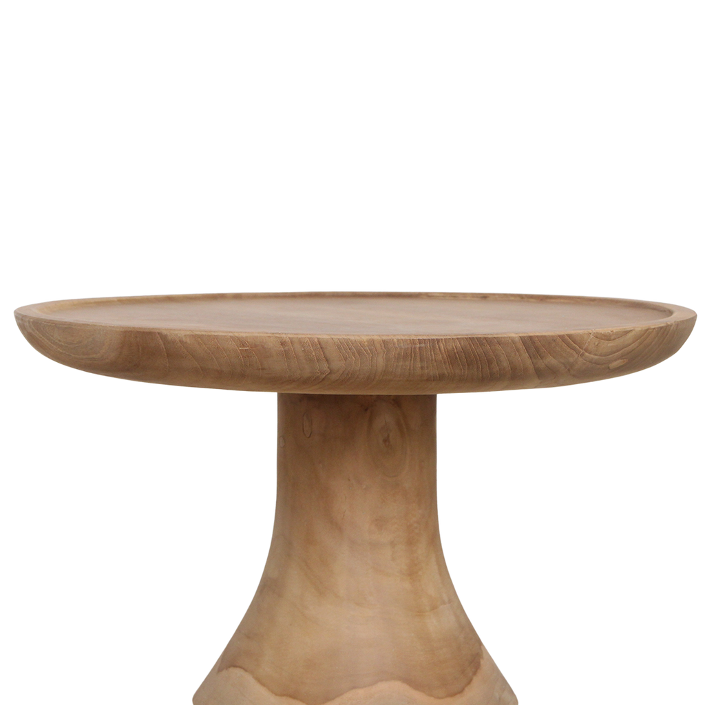 Nero teakhouten bijzettafel Dawn - natuurlijk teak