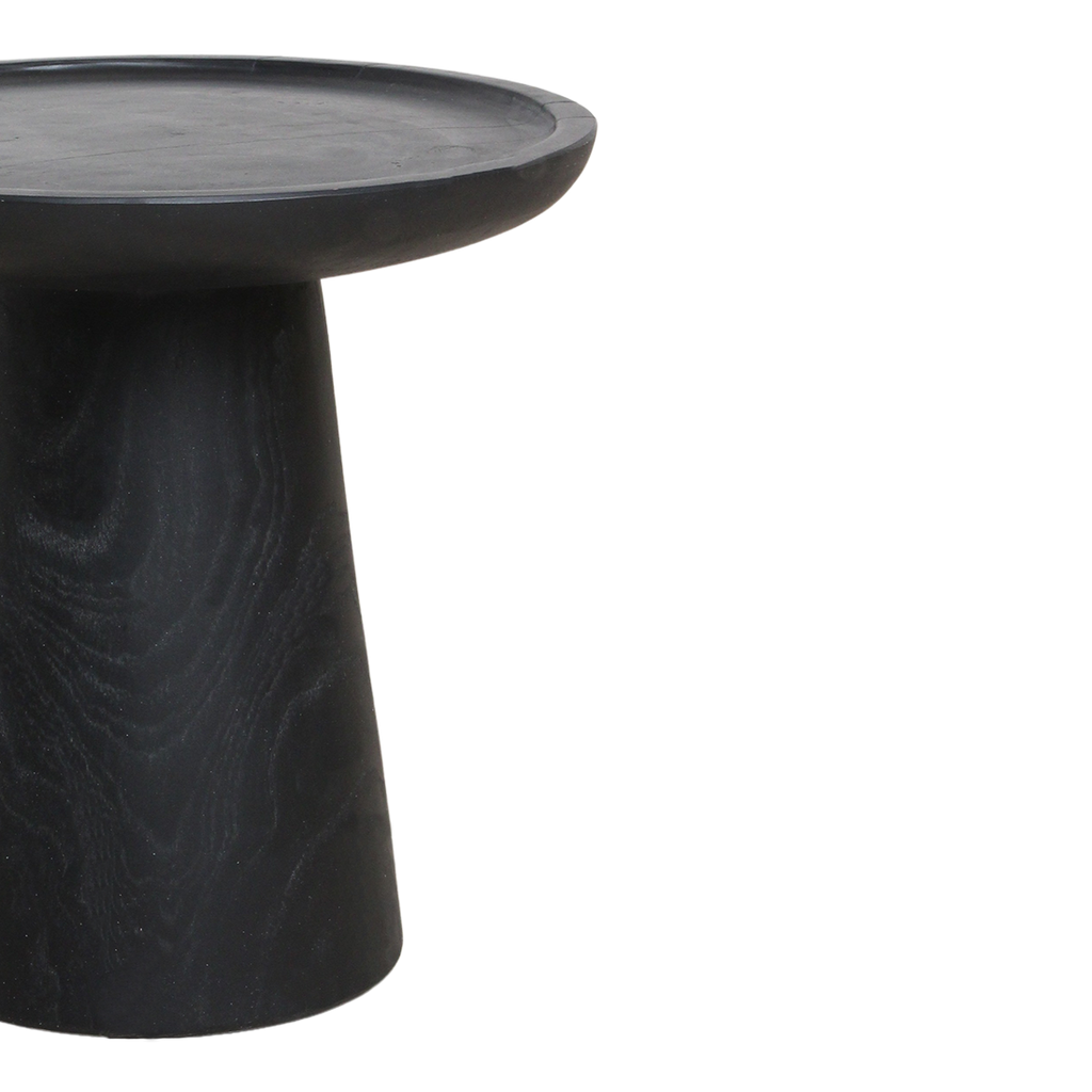 Nero Teak Side Table Dusk - black