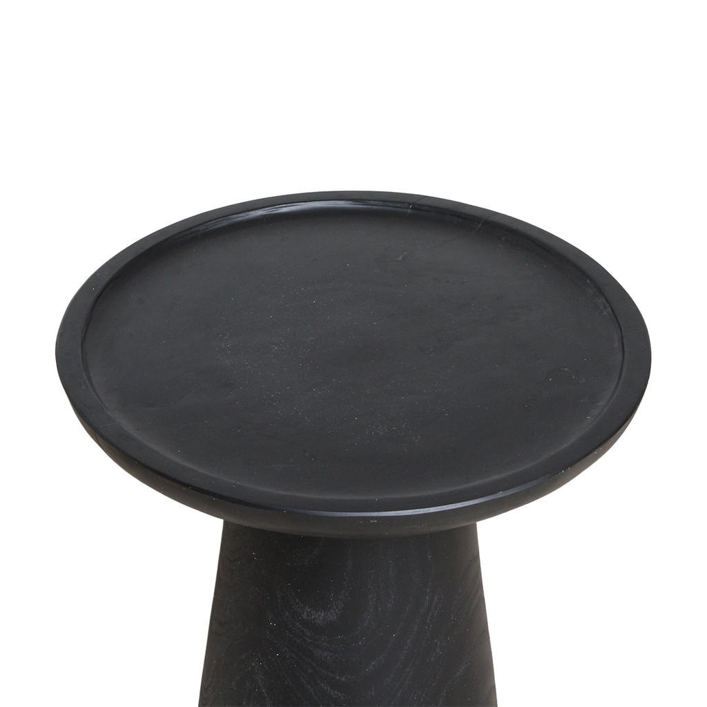 Nero teakhouten bijzettafel  Dusk - zwart