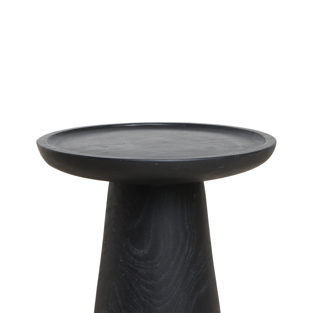 Nero Teak Side Table Dusk - black