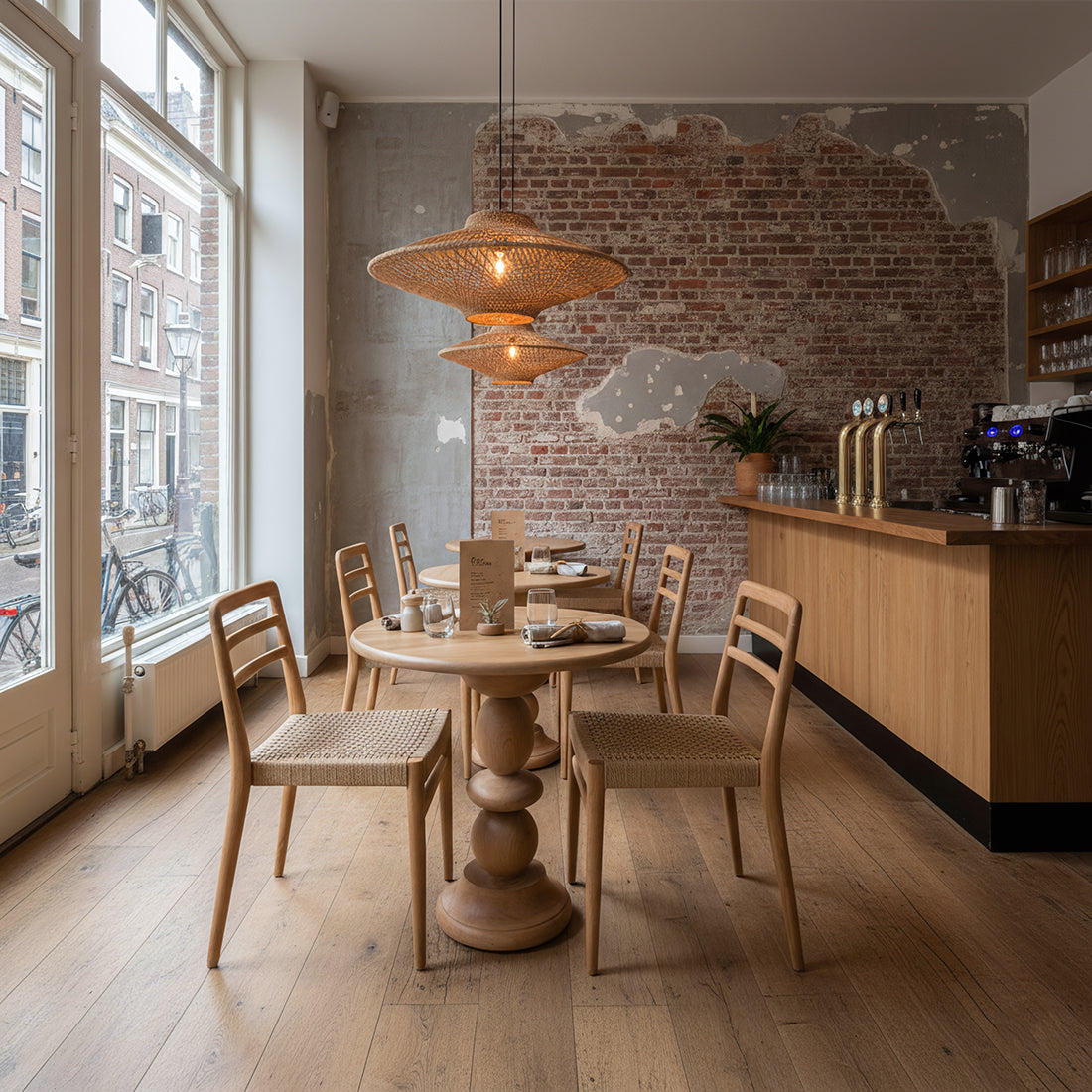Teakhouten bistro tuintafel - Ø 69 cm