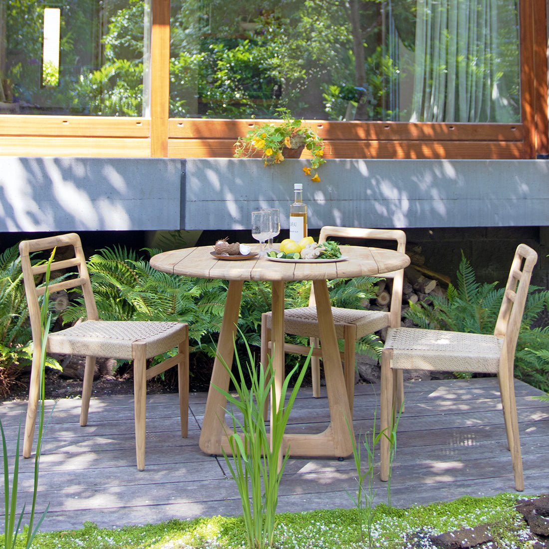 Verano teakhouten ronde tuintafel - Ø100 cm