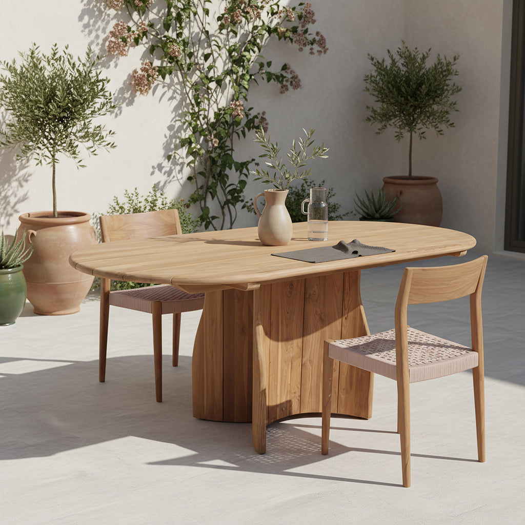 Verano teakhouten ovale tuintafel - 200 cm