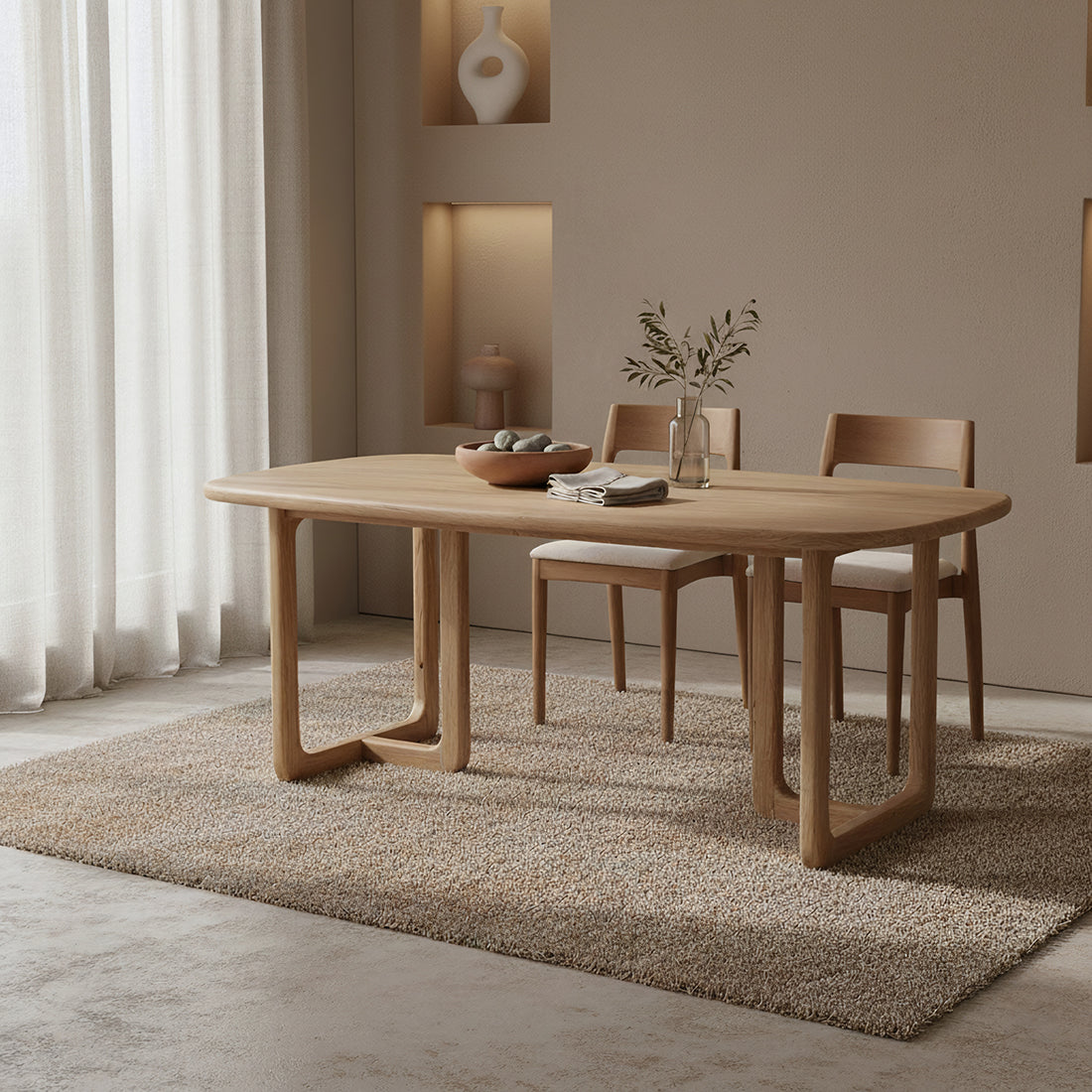 Invierno teakhouten eettafel - 200 cm