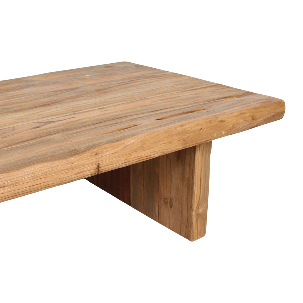 Teakhouten salontafel - FSC-gerecycled - 140x60x30 cm